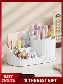 360° Rotating Makeup Organizer - Multifunctional Cosmetic Storage Rack, Lipstick, Eyeshadow, Eyebrow Pencil, Makeup Brush Storage, Large Capacity Design, Lipstick And Skincare Storage, Suitable For Vanity, Bathroom, Closet, Elegant Countertop Storage, Perfect For Holiday Gifts, Christmas Gifts, Gift For Girlfriend - Multiple Styles - View 2