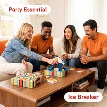 Juego de mesa interactivo multiusuario con gradiente de arcoíris y ondas para fiestas y reuniones grupales - Multicolor - Ver 4
