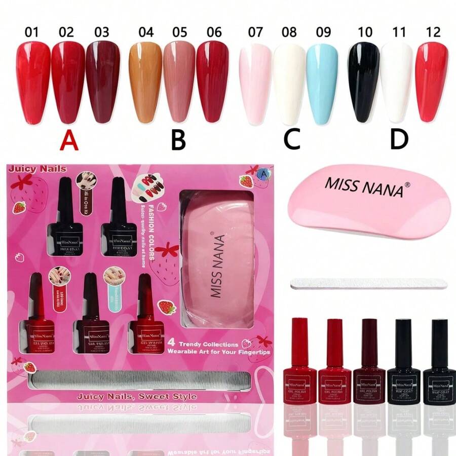 Kit de esmalte en gel PQMY - Púrpura polvoriento - Ver 1