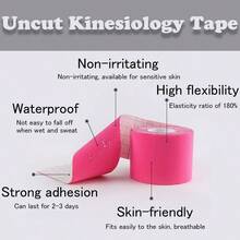 High-Quality Breathable Sports Bandage And Elastic Knee Support - Suitable For Gym Workouts, Running, Tennis And Swimming (2.5cm*5m) - Multicolor - View 5
