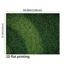 2D Flat Green Leaf Grass Natural Photography Backdrop, Green Grass Background, Fresh Breeze, Birthday, Wedding, Event, Holiday, Party Background - 1 - View 5