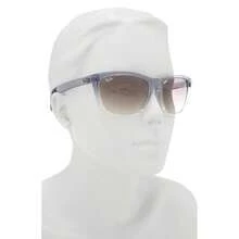 Ray-Ban Gafas de sol cuadradas de 60 mm | Gafas de sol para hombre - Azul transparente - Ver 3