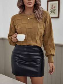 Women Sweaters - Brown - View 1
