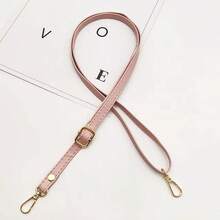 1pc PU Leather Replacement Shoulder Strap - 51 Inch Adjustable Length Crossbody Bag Strap With Gold Clasp And Buckle | Heavy-Duty Hardware, Suitable For DIY Handbag Making - New Model - View 10
