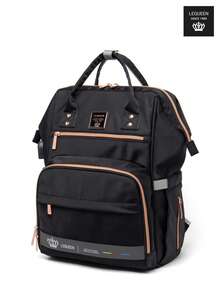LEQUEEN 1 buah Tas Mummy Kain Oxford dengan Banyak Kompartemen, Tas Popok Ibu Hamil Kapasitas Besar untuk Bepergian, Desain Ransel Cocok untuk Wanita Hamil - MultiWarna - View 24