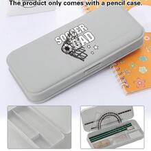 Multi Compartment Pencil Box With Secure Latch Closure Durable Lightweight Design Ideal For Organizing Pens Pencils Markers And Other Stationery Perfect For Students Office Use And Travel - Light Grey - View 10