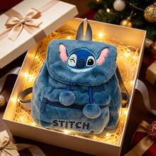 Balo/Túi đeo vai dây rút dung tích lớn Lilo & Stitch bằng bông, có dây đeo vai điều chỉnh được, phù hợp cho trẻ em cả bé trai và bé gái. Hoàn hảo cho đi học, đi làm và du lịch. Cũng là một món quà hoặc phụ kiện tuyệt vời. - A - Xem 5