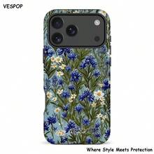 VESPOP Funda de teléfono con doble capa y resistente a golpes, diseño brillante, colores vibrantes, compatible con iPhone 17/16/15/14/13 Pro Max, Galaxy S26/S25/S24 Ultra, Pixel 10/9/8 Pro - Color mixto 1 - Ver 2