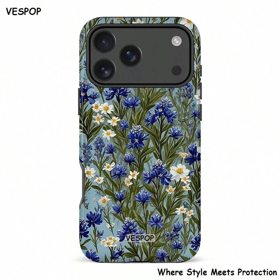 VESPOP Y2K 双层防震手机壳,亮面设计,色彩鲜艳,兼容 17/16/15/14/13 Pro Max、Galaxy S26/S25/S24 Ultra、Pixel 10/9/8 Pro - 混合色1 - 查看 1