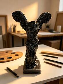 1 Stück Siegesgöttin Statue Heim Dekoration Skulptur Kunstwerk, geeignet für Wohnzimmer, Schlafzimmer, Büro Schreibtisch Präsentation, klassische mythologische Figur Tisch Ornament - A - Übersicht 9