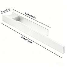 1pc Self-Adhesive Towel Rack, Stainless Steel Towel Bar, Wall-Mounted Storage Rack, Rust-Proof Towel Holder, Bathroom Accessory, Total Length 38.7cm/15.23in - Multicolor - View 16