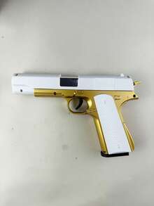 1911 Manually Ejecting Toy Gun For Teenagers, 10 Soft Bullets, 8 Shells, A Shooting Game For Teenagers, Handgun Model, Birthday Gift (This Product Has Two Options: With Text And Without Text, Randomly Sent, Some Accessory Colors Are Randomly Sent, Manual Measurement May Cause Deviation) - Multicolor - View 13
