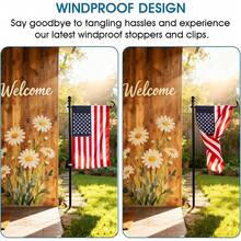 Garden Flag 12x18 Inch (30x45cm) Double Sided Vertical Outdoor Decor - Red White Blue Burlap Flowers Flag With One Nation Under God For Independence Day, Memorial Day, Veterans Day, 4th Of July, Labor Day Holiday Yard Decoration, All Weather Durable - Multicolor - View 7