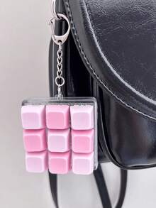 1PC 9-Key Stress Relief Keyboard Pendant, Creative Keyboard Accessory, Decorative Gift, Adult Stress Relief Keyboard Pendant, Best Gift For Friends! 9-Key Stress Relief Buttons Made With Mechanical Technology. Keyboard Stress Relief Tool. Macaron Stress Relief Button Keychain. - A - View 5