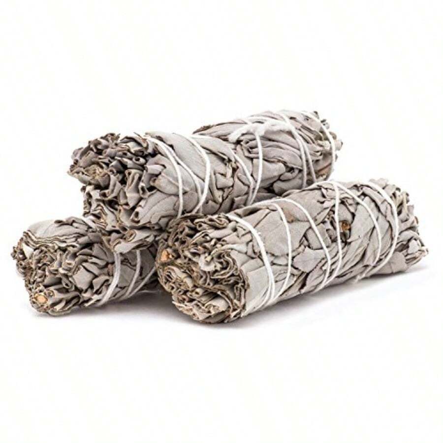 Smudge Herbs Pack California White Sage Cedar Blue Sage (White Sage X 3 Units) - White Sage X 3 Units - View 1