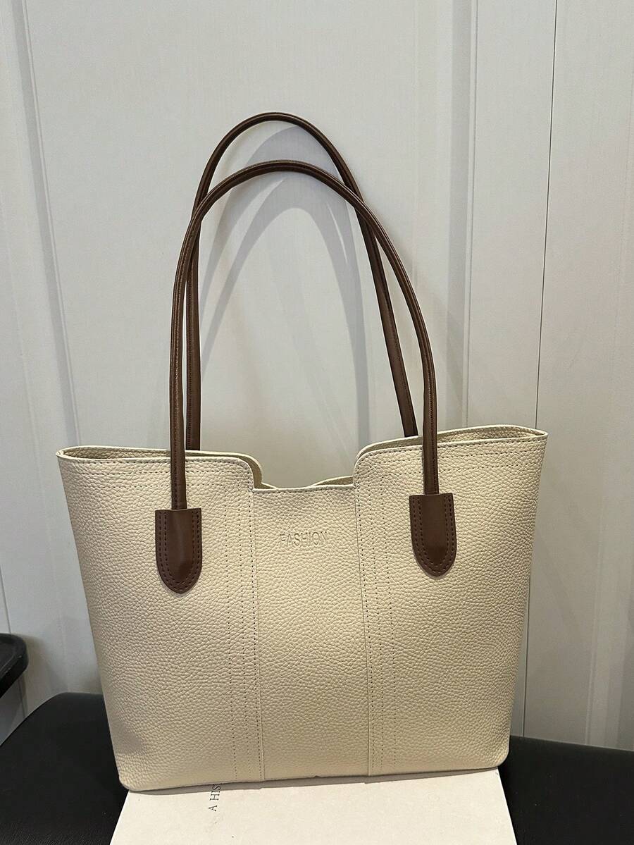 Nueva llegada Bolso de hombro versátil de unicolor de lujo para mujer