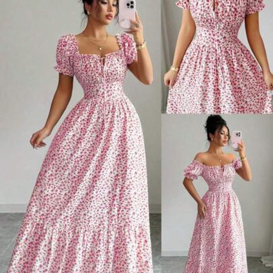 Women Midi Dresses - 羅莎 - 查看 1