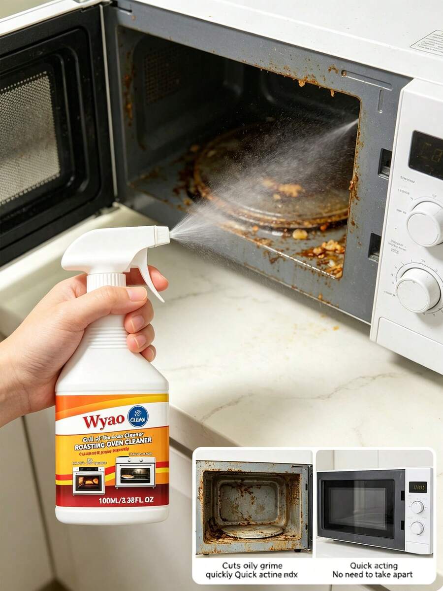 OUHOE Powerful Kitchen Degreaser, For Cleaning Microwave, Oven, Stove And Range Hood. An Excellent Household Cleaner, Perfect As A Holiday Gift For Family And Friends (New And Old Versions Sent Randomly).