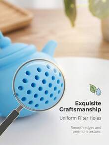 Silicone Teapot Shaped Tea Infuser, Lightweight And Durable, Easy To Clean, Used For Home, Restaurant And Office Tea Water Separator, Creative Teapot, Used For Brewing Tea, Perfect Kitchen Tool For Slouchy Tea Brewing - Multicolor - View 3