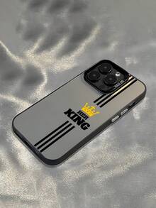 1pc Minimalist Pattern Phone Case, Matte Anti-Drop Camera Protection Phone Cover, Compatible With IPhone11, 12, 13, 14, 15, 16 ProMax X, XS, XR, 16E, 15 Plus, Galaxy, Honor X50i - Multicolor - View 2