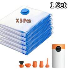 RAF Electric Vacuum Pump With Suction & Inflation Dual‑Function, Portable Design For Spring & Summer Clothes Vacuum Storage, Ideal For Home Clothing Organization And Outdoor Camping, Requires 6 AA Batteries, Autumn‑Winter Discounts - White - View 14