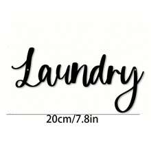 1pc Black Metal Laundry Room Wall Art, Laundry Decor Sign, Modern Laundry Room Sign Decor, Room Decor, Beautiful Room Decor, Bedroom Decor, Home Decor, House Decor, Various Holidays - One Size Fits All - View 12