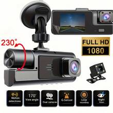 1件 1080P 黑色行車記錄器，配備 150mAh 鋰電池、2.0 吋 IPS 螢幕、紅外線夜視、G-Sensor、循環錄影、停車監控、動態偵測，汽車 DVR，安裝簡單，按鈕控制，時尚車用配件，耐用構造，適用於大多數車型，理想的新車禮物 - A22-0 - 查看 9