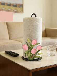 2D Floral Theme Design, Suitable For Kitchen Towel Rack, Bathroom Toilet Paper Holder, Multi-Functional Storage Rack And Sink Towel/Paper Holder - Multicolor - View 8