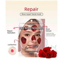 9pcs Hydrating & Moisturizing Fruit Face Mask Set, Includes Cucumber Hydrating, Strawberry Soothing, Rose Repairing, Watermelon Brightening, Kiwi Antioxidant, Apple Firming, Lemon VC Spot Fading, Honey Moisturizing, 25ml/Pc - Multicolored - View 8