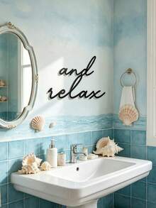 Metal "Nude" Wall Decor - Modern Farmhouse Style Bathroom Decoration With Cursive Font, Funny Wedding And Bridal Shower Gift, Reusable Nude Theme Housewarming Or Anniversary Decor - Metal Art, Suitable For Bathtub - A - View 6