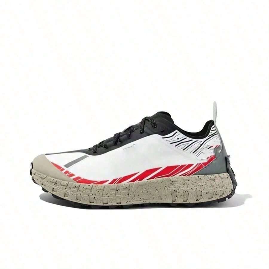 NORDA001 Cross-Country Running Shoes For Men And Women, Outdoor Hiking, Trekking, Casual, Non-Slip, Wear-Resistant Sports Shoes - Gray Orange - View 1