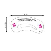 72/48/24入眉毛模版套裝，眉毛模版，眉毛輔助工具，眉毛造型模具美容套裝，彩妝造型套裝，眉毛美容套裝，眉毛造型套裝，24種眉毛模版，3分鐘快速女性彩妝工具，彩妝與眉毛造型美容工具，專業眉毛修剪套裝與彩妝造型輔助工具 - 彩色 - 查看 5