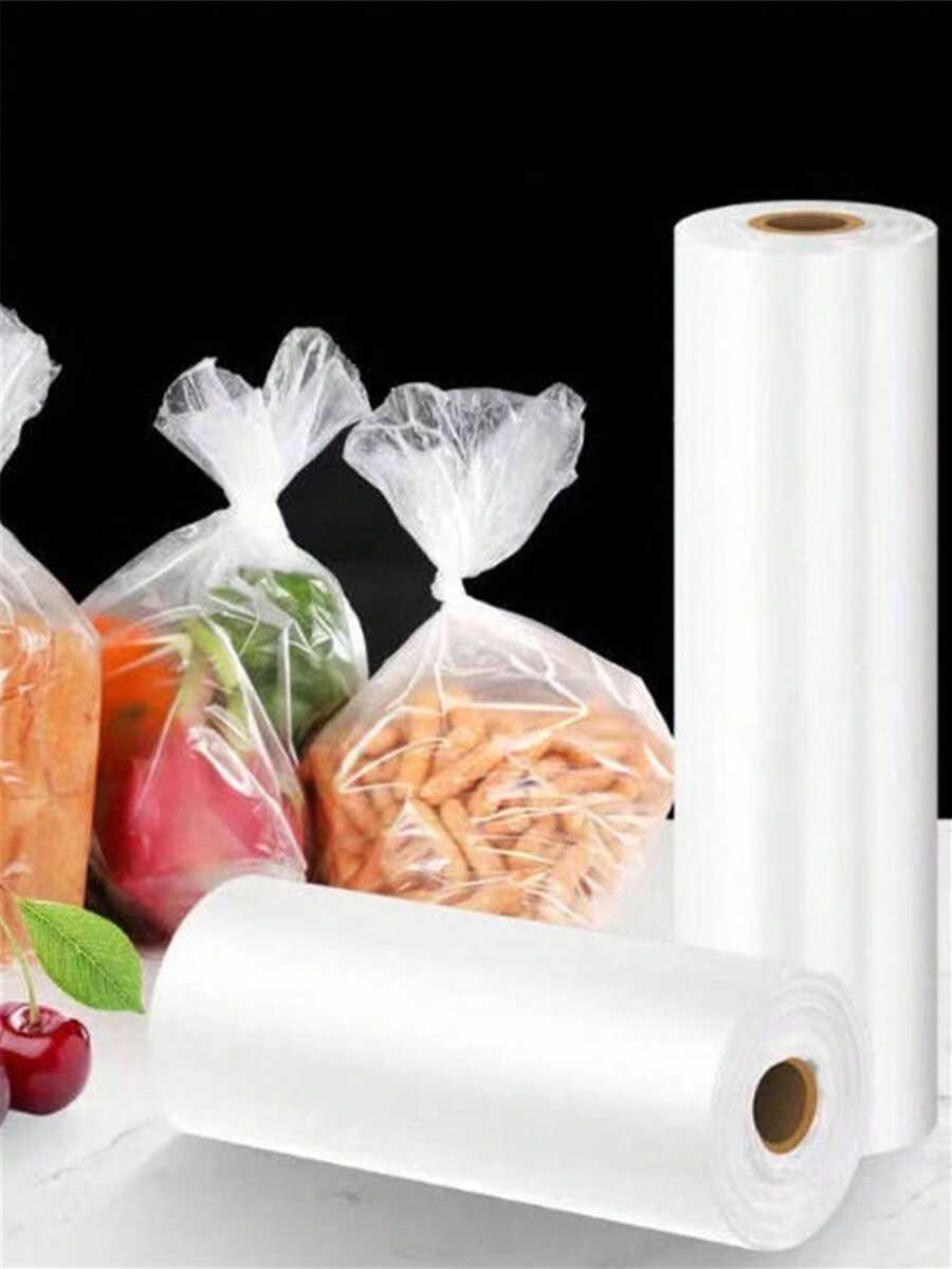 100/50pcs Reusable Food Storage Bags, Compact Plastic Bags For Fruits, Vegetables, Suitable For Camping, Outdoor Activities, Parties, Cooking And Kitchen Use, Kitchen Tools, Party Gifts | Best Gift For Family And Friends | Mother's Day
