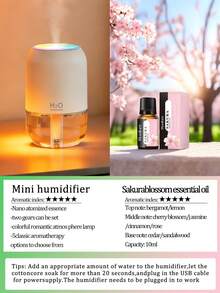 3pcs 180ml Bedroom Humidifier, Dual Working Modes, Colorful Night Light, Quiet Fine Mist Spray, Multi-Function Home Air Purifier, Mini Essential Oil Diffuser, Suitable For Essential Oils, Black, White And Pink Optional, Suitable For Home Indoor - Multi-fragrant - View 16