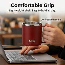 304 Stainless Steel Drinking Cup Portable Coffee Mug Double Layer Cup For Cold And Hot Drinks Sealed Reusable Tumbler - Multicolor - View 7