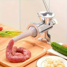 Vegetable Manual Meat Grinder, Multi-Functional Kitchen Tool Food Processor, For Meat And Vegetables, Stainless Steel Hand-Cranked Meat Grinder With Table Clamp, Non-Electric - View 5