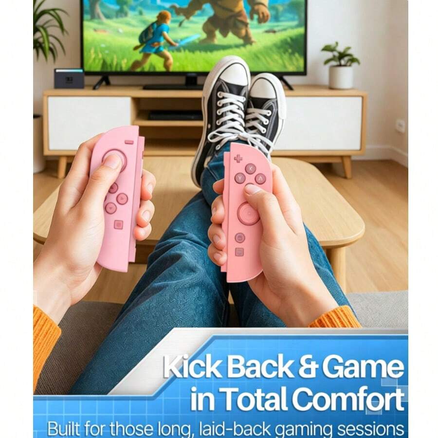 Switch 2 Joy-Con 矽膠保護套 2件組,含搖桿帽,防滑防汗防震軟殼,控制器遊戲配件 - 查看 1