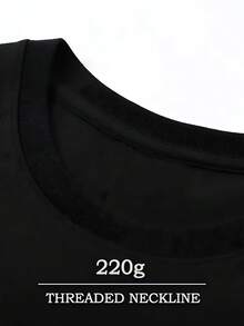 1 Camiseta Divertida de Sasquatch -% Algodón, Cuello Redondo, Manga Corta, Tela Suave y Transpirable, para San Valentín, Día del Padre, Regalos de Navidad - Ropa Casual para Activi - Negro - Ver 3
