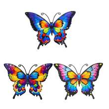 Decoración de pared colgante de mariposa de acrílico para sala de estar, dormitorio, comedor, porche, patio, bar, decoración de pared del hogar - Mariposa - Ver 2