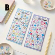 Charming 3D Cartoon Stickers - 3D Gem Crystal Stickers, Suitable For Various Projects, Containing Exquisite Food And Marine Life Designs, Great For Phones, Water Bottles And Laptops - Multiple Colors (style/packaging Random) - View 10