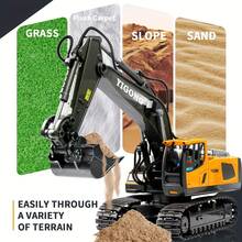 Remote Control Excavator, Dump Truck And Loader Toy Set, Suitable For Boys 6 Years And Above, Equipped With Metal Bucket And Lights, Ideal Gift For Children (Halloween/Christmas) - Multicolor - View 4