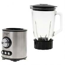 Adler Blender Countertop Jug Blender Smoothie Maker 1700W 1.5L Glass Jug 2 Speed Smoothie Ice Crush Pulse 4-Blade Stainless Steel Overheat Protection - EU E Type Plug(220-240V) - View 7