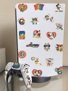 Disney | 50 miếng nhãn dán hoạt hình dễ thương Mickey Mouse và bạn bè Minnie Goofy cầu vồng vui vẻ, nhãn dán DIY cho ô tô, nhật ký, sổ lập kế hoạch, vali, điện thoại, laptop, sổ tay, bình nước, hành lý, ván trượt, graffiti, quà tặng vui nhộn cổ điển cho ngày Lễ Tạ ơn, Giáng sinh, sinh nhật, năm mới, tiệc trường học, thiệp chúc mừng, trang trí, nhà cung cấp - 1 Set - Xem 5