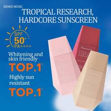 1pc SPF50 PA++++ Moisturizing Sunscreen, High Protection Facial Sunscreen, Lightweight Non-Greasy Texture, Hydrating And Oil-Control, Brightens Dull Skin, Leaves Skin Fresh And Soft, Radiant, Suitable For Summer Outdoor And Daily Use - Multicolor - View 8