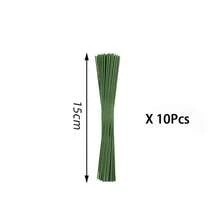 20pcs/60pcs/100pcs Super Sturdy & Non-Curling Floral Wire Stems, Suitable For Making Artificial Flower Bouquets, Preserved Rose Decorations, DIY Flower Stems & Bases - Green - View 17