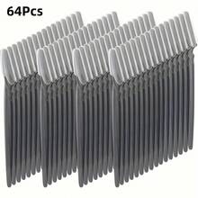 64pcs Eyebrow Razor Blades With Razor - Washable Unscented Disposable Razor, Suitable For Men And Women, Facial Hair Remover With Safety Cap, Plastic Razor For Face And Body Shaving, Eyebrow Trimmer - Black 64 Pieces - View 8