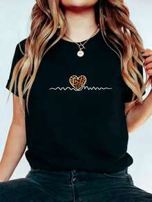 Women T-Shirts - 黑色 - 查看 1