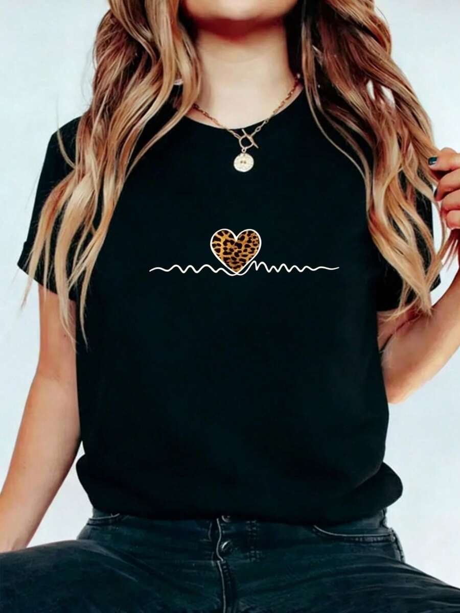 Women T-Shirts - 黑色 - 查看 1