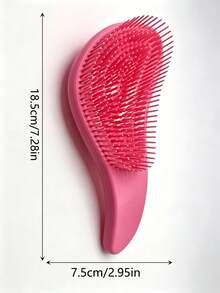 1 Pieza Peine de Estilo de Cabello Suave Hecho de Plástico Duradero con Diseño de Arco, Desenreda el Cabello y Masajea el Cuero Cabelludo para Uso Tanto Húmedo como Seco. Accesorio Portátil Unisex Adecuado para Desplazamientos Diarios, Viajes y Estilo de Salón, un Regalo Ideal para Múltiples Festivales - Multicolor - View 8