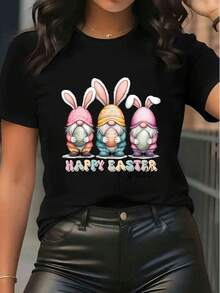 Women T-Shirts - Black - View 6